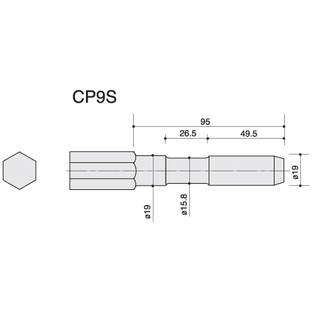 Flat Chisel CP9S 25mm x 255mm Toolpak